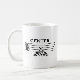 Caneca De Café Centro do Universo Musical Alto Clef Design