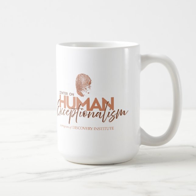 Caneca De Café Centro para a Mug de Excepcionalismo Humano (Direita)