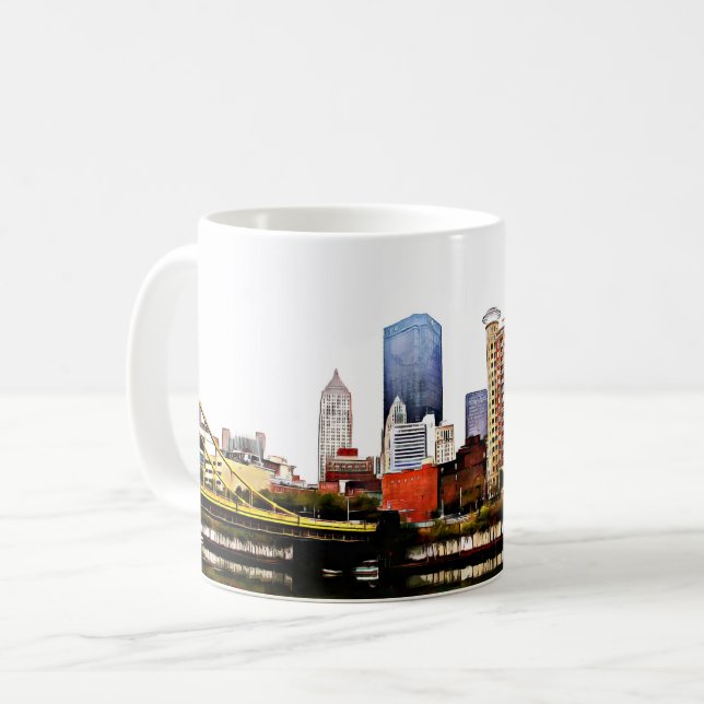 Caneca De Café Centro Pittsburgh Coffee Mug (Frente Esquerda)