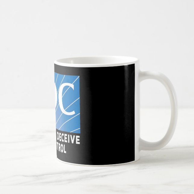 Caneca De Café Centros CDC para enganar preto (Direita)
