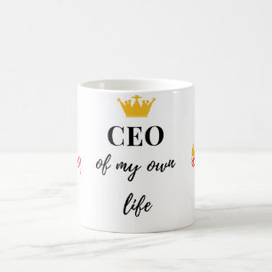 Caneca De Café CEO da minha própria vida - Mug Motivacional para