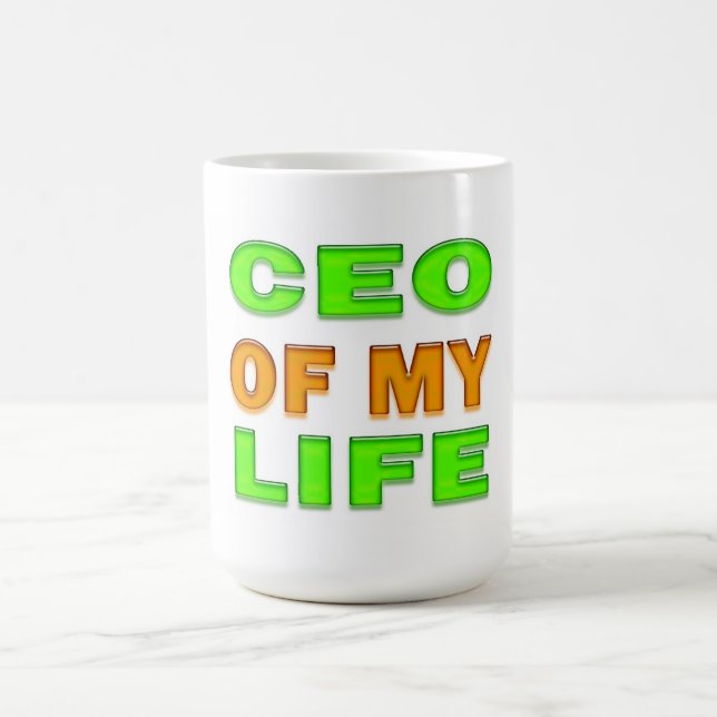 Caneca De Café CEO da minha vida motivacional e inspiracional (Centro)