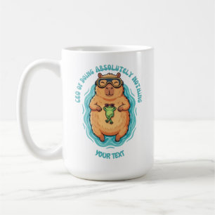 Caneca De Café CEO Engraçado do Capivara que Não Faz Nada Persona