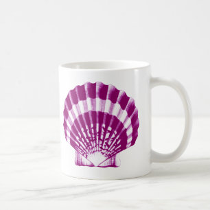 Caneca De Café Cera - roxo e branco