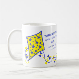 Caneca De Café Ceramic Mug - Whimsical Kite with saying
