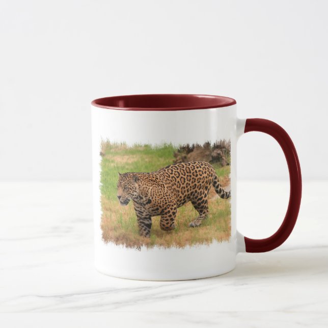 Caneca de café cerâmica de Jaguar (Direita)