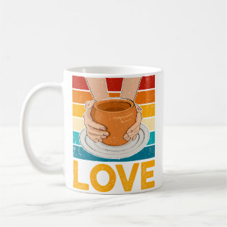 Caneca De Café Ceramics Artist - Love Pottery Retro Clay Pottery 