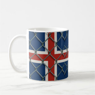 Caneca De Café Cerca da Bandeira da Islândia