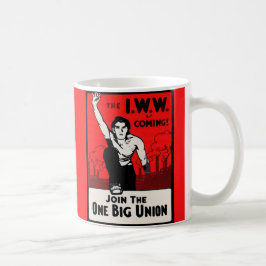 Caneca De Café cerca de 1905 IWW está vindo
