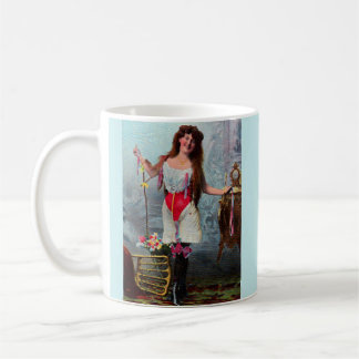 Caneca De Café cerca de 1905 mulher solta RPPC n.o 2