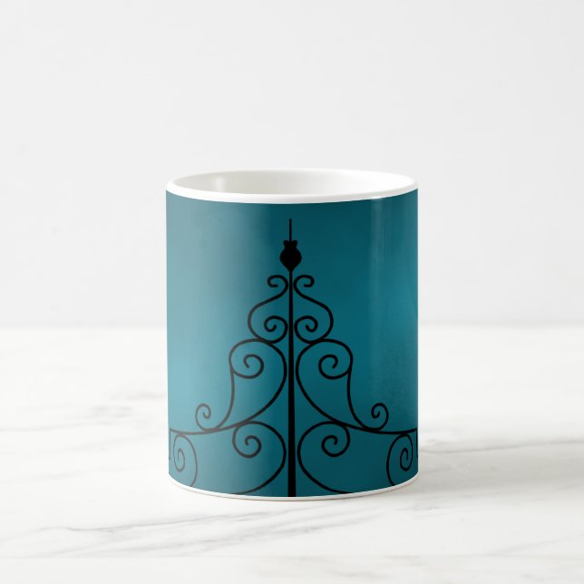 Caneca De Café Cerca gótica do cemitério em preto e lacre (Centro)