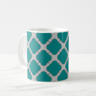 Caneca De Café Cerceta e cinzas de Quatrefoil
