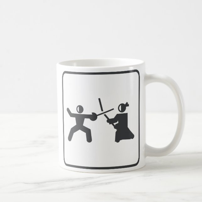 Caneca De Café Cerco contra Kendo (Direita)