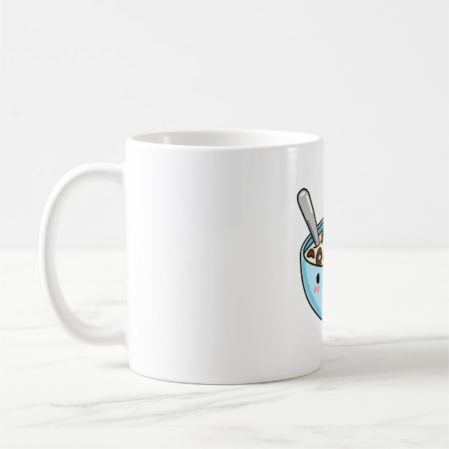 Caneca De Café Cereal de Chocolate Kawaii (Esquerda)