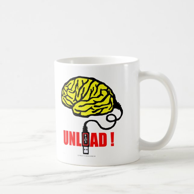 Caneca De Café Cérebro a descarregar (Direita)