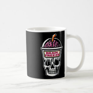 Caneca De Café Cérebro Congelado Caveira Spooky Dor de Halloween