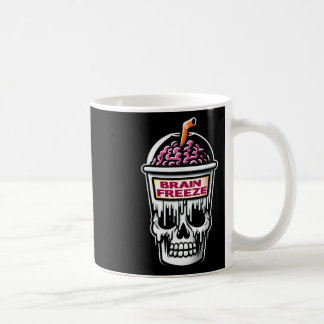 Caneca De Café Cérebro Congelado Caveira Spooky Dor de Halloween 