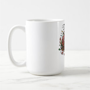 Caneca De Café Cérebro Estressado Engraçado Sobrecarga Fios Emara