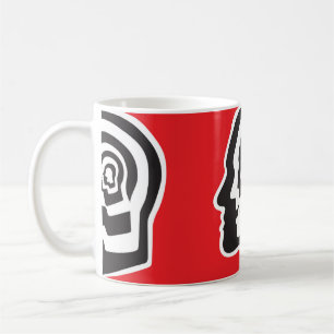 Caneca De Café Cérebro humano, emoções, psicologia - abstrato