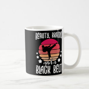 Caneca De Café Cérebros De Bela E Cinto Negro - Ar Marcial De Kar
