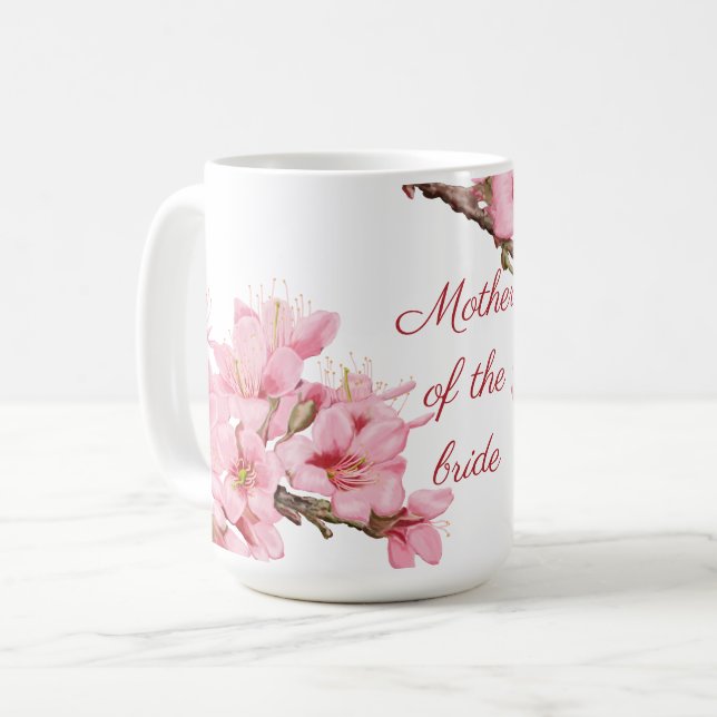 Caneca De Café Cereja floresce (Frente Esquerda)