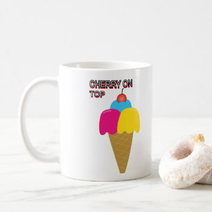 Caneca De Café Cereja no Topo 01