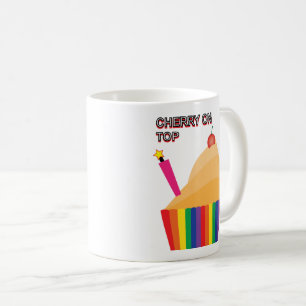 Caneca De Café Cereja no Topo 02