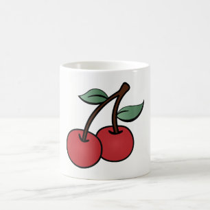 Caneca De Café Cerejas