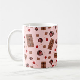 Caneca De Café Cerejas cobertas de chocolate Mug de café