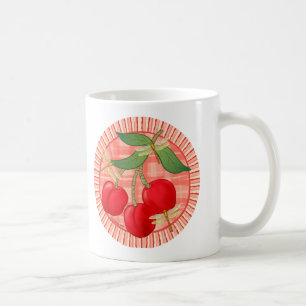 Caneca De Café Cerejas Rondo