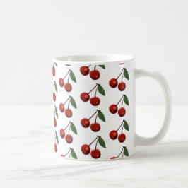 Caneca De Café Cerejas vermelhas brilhantes