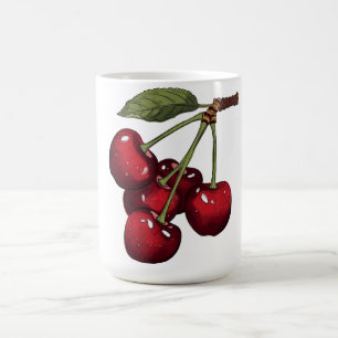 Caneca De Café Cerejas Vermelhas Lindas mamãe ganhou Cerejas Doce