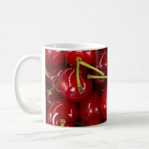Caneca De Café Cerejas Vermelhas Suculentas
