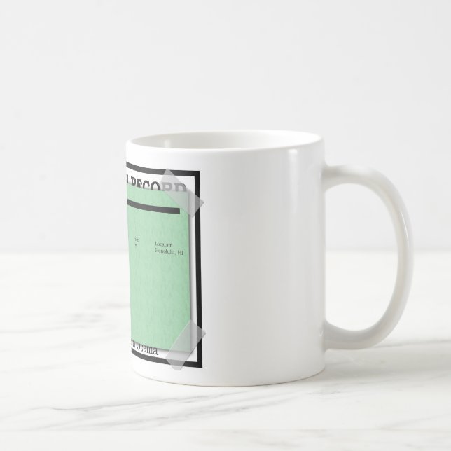 Caneca De Café Certidão de nascimento de Barack Obama (Direita)