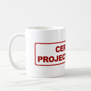 Caneca de café certificada do gestor de projecto