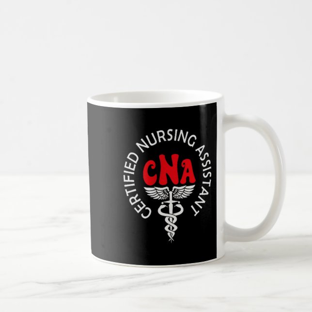 Caneca De Café Certified Nurse Istant Certified Nursing Istant Cn (Direita)
