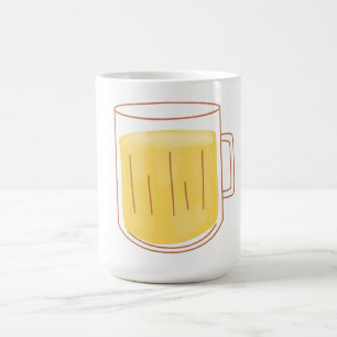 Caneca De Café Cerveja em Copo Cheio