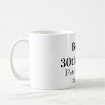 Cervejas para o 30º aniversário nome data homem el