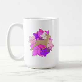Caneca De Café Cervejinha Floral Fofa