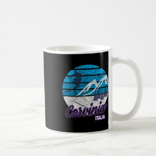 Caneca De Café Cervinia Vale de Aosta Itália Estação de Esqui Sno