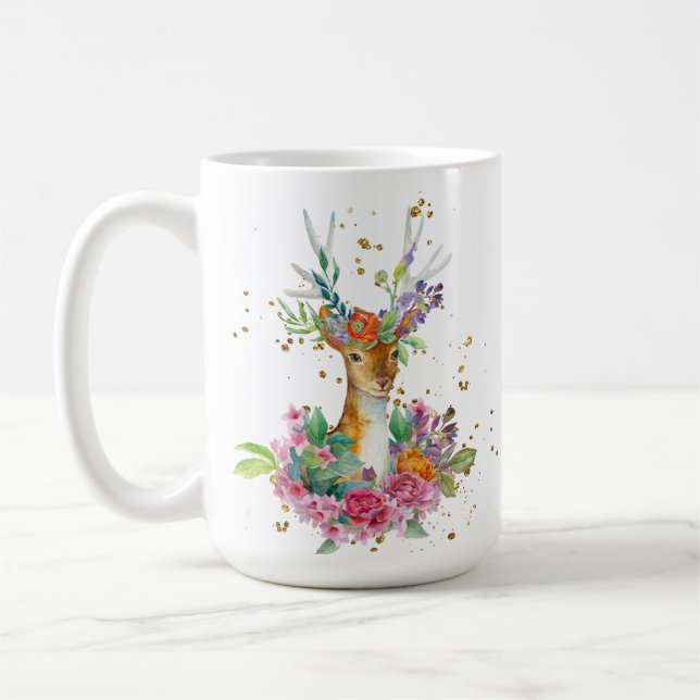 Caneca De Café Cervo da Floresta (Esquerda)