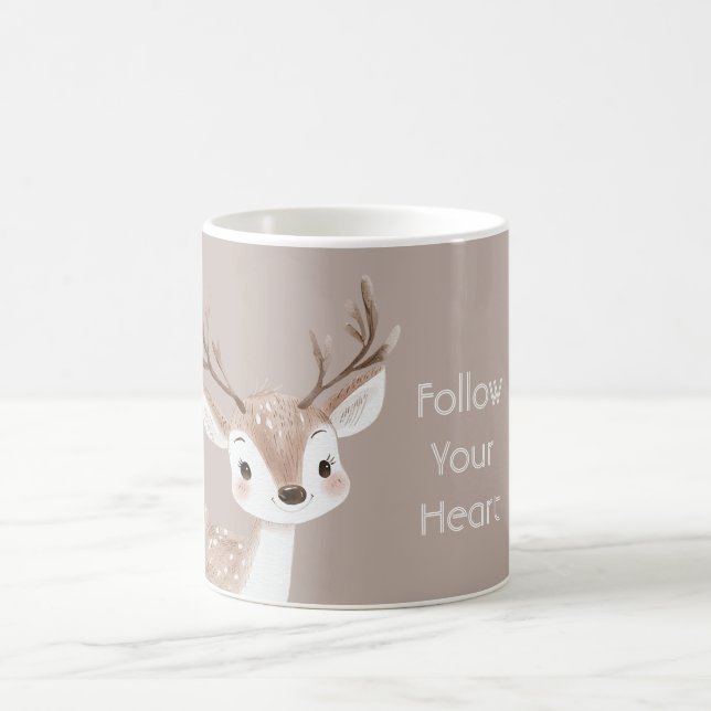 Caneca De Café Cervo Feliz da Floresta (Centro)