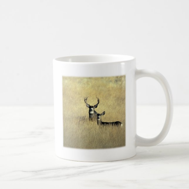 Caneca De Café Cervo Mula Macho - Fêmea (Direita)