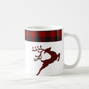 Caneca De Café Cervo xadrez