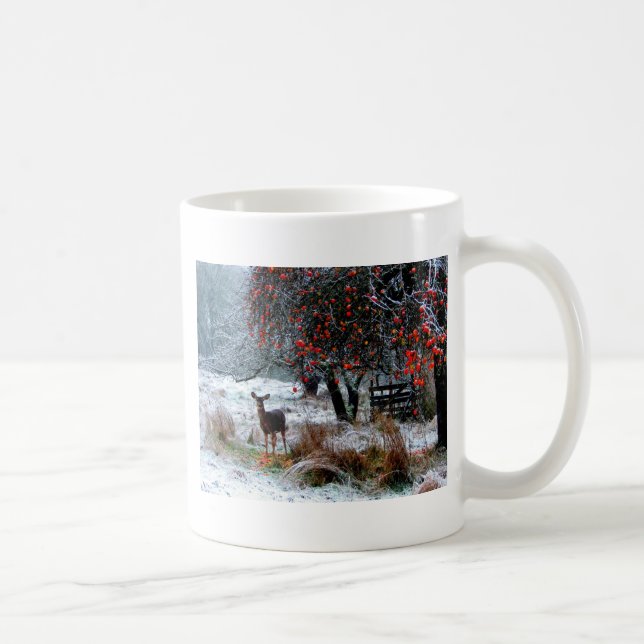 Caneca De Café Cervos no inverno (Direita)