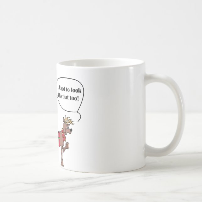 Caneca De Café Cervos novos & velhos (Direita)