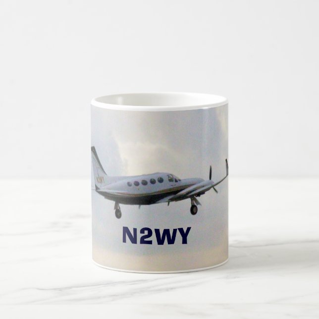 Caneca De Café Cessna 414 em vôo, N2WY (Centro)