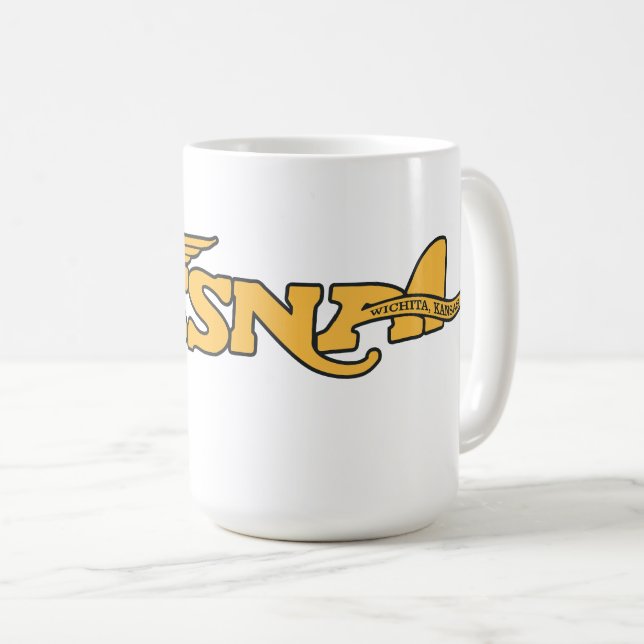 Caneca De Café Cessna Vintage (Frente Esquerda)