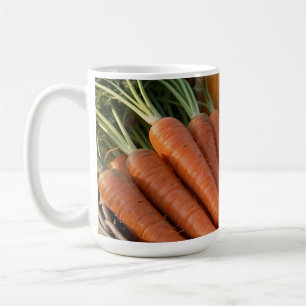 Caneca De Café Cesta de Colheita Rústica Abóboras Cenouras