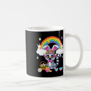 Caneca De Café Cesta De Ovos De Páscoa Bunny Lemur Ra Colorida